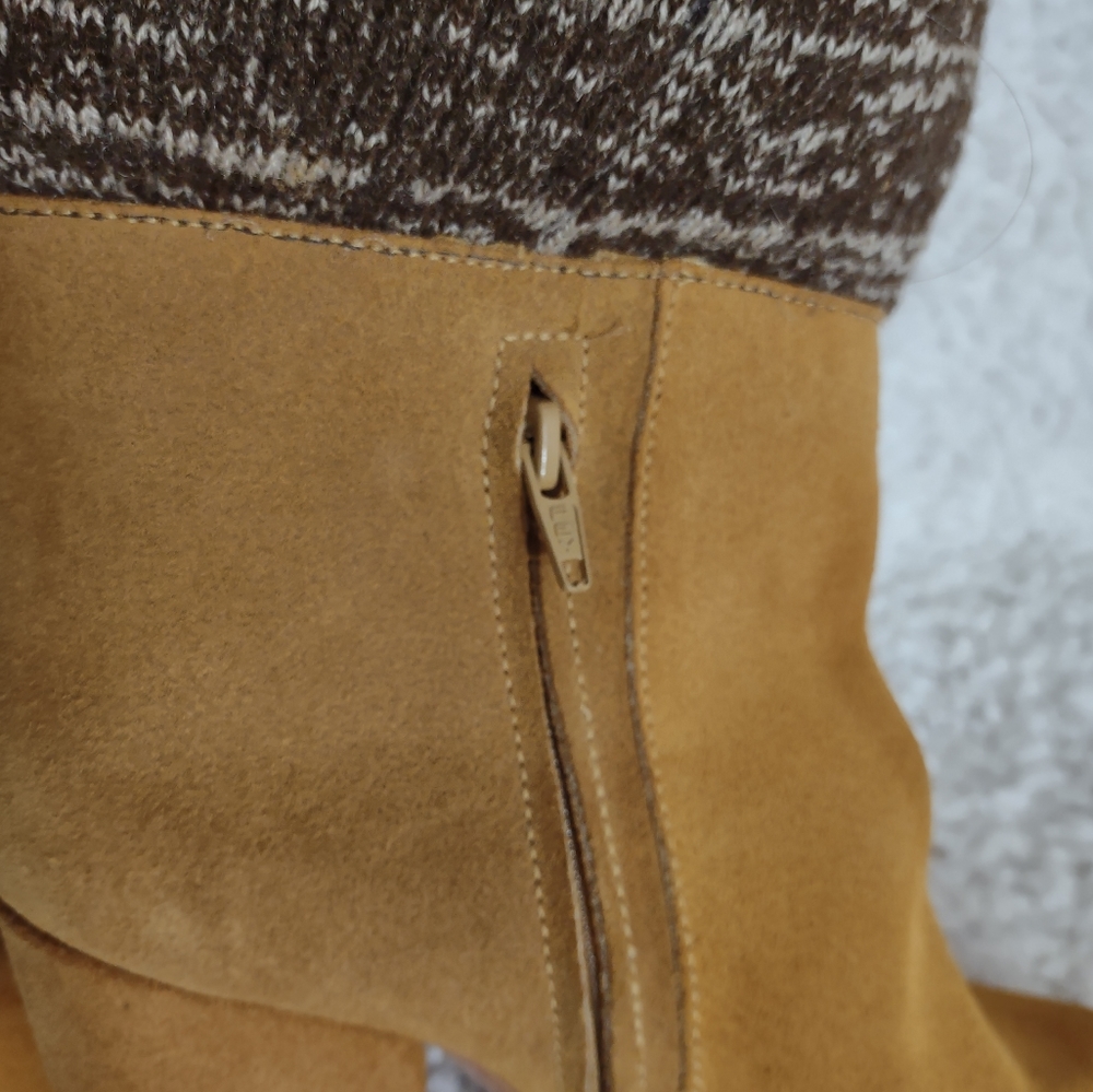 Rachel Comey Suede Wool Knit Cuffed Booties Sz 6 - Picture 10 of 10